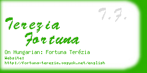 terezia fortuna business card